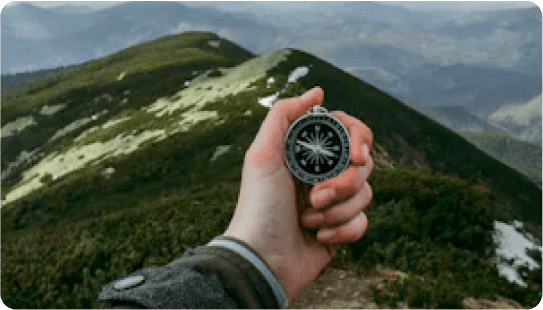 Holding compass